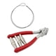 thumbnail image 5 of Abrazadera de arranque Abrazadera de encordado Abrazadera de arranque de 3 resortes Cabeza ancha Profesional para Rojo, 5 of 9