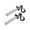 Silver, variant on Electric Scooter Bike Modified Flat Motorcycle Folding Rear Seat Footrest Pedals Accessories Professional Durable Foot Rests for Niu Black