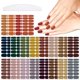 thumbnail image 1 of YECIRALA 20 hojas, 280 piezas de pegatinas de esmalte de uñas de otoño, envolturas completas, tiras de uñas de gel marrón y naranja, tiras de esmalte de uñas, pegatinas de gel para envolturas de arte, 1 of 5