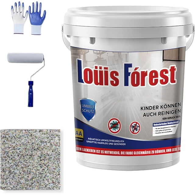 Epoxy Floor Paint for Concrete, Louis Forest Epoxy Floor Paint, Louis Forest Floor Coating,Epoxy Floor Paint, Pintura Epoxica Para Pisos, Garage Floor Paint, Basement Floor Paint(Colorful,0.5 Liters)