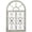 Light Blue Arched Window Inspired Geometric Scroll Arched 28" x 1" x 45", variant on DecMode Multi Colored Wood Arabesque Scroll Wall Decor (2 Count)