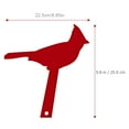 thumbnail image 2 of ETHZZLE Decorative Stake Bird Shape Mailbox Ornament Red Acrylic 1Set 9.8*8.9*0.4in, 2 of 8