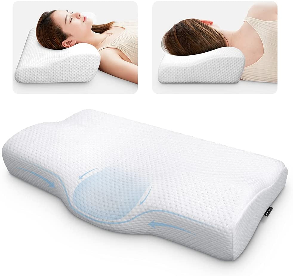 Orthopaedic Pain Relief Pillow Memory Foam Head Neck Support Comfort Pillows 