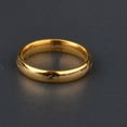 thumbnail image 5 of GKNET 6Mm Gold Lord of The Rings Stainless Steel Finger Ring with Laser Magic Rune Men-9, 5 of 6