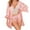 Pink, variant on Lady Sleepwear Pyjamas Womens Sexy Lingerie Satin Pajamas Nightwear Cozy Night-clothes