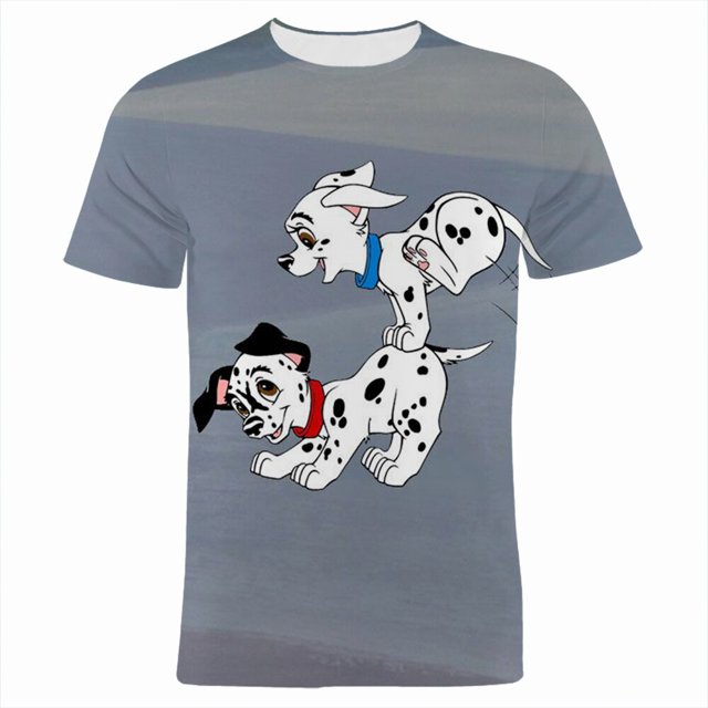 Hundert Und Eine Dalmatiner Männer der Kleidung Hund Cartoon Anime 3D Druck Kinder camiseta Sommer Kurzarm Frauen camisetas xuanjing unisex