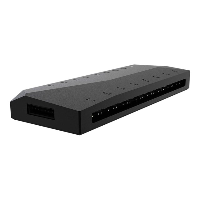 Controlador de ventilador Yotijar ARGB Hub PWM 5V 3Pin Fuente de alimentación externa