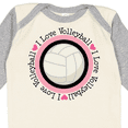 thumbnail image 4 of Inktastic I Love Volleyball Sports Girls Long Sleeve Baby Bodysuit, 4 of 5