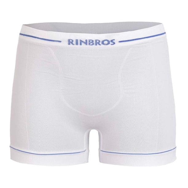 Boxer seamless Rinbros Originales Niño Talla GD Blanco 3 Piezas
