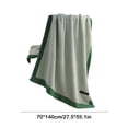 thumbnail image 3 of Toalla de baño de algodón | Toalla de playa gruesa, grande y absorbente de algodón puro para hogar, hotel, spa | Suave, amigable con la piel y de secado rápido | Verde gris café | 140x70cm | 1 pieza, 3 of 6