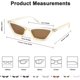 thumbnail image 4 of Gafas de sol de ojo de gato pequeñas Gafas de mujer de sombra cuadrada vintage Sailing  Electrónica, 4 of 5