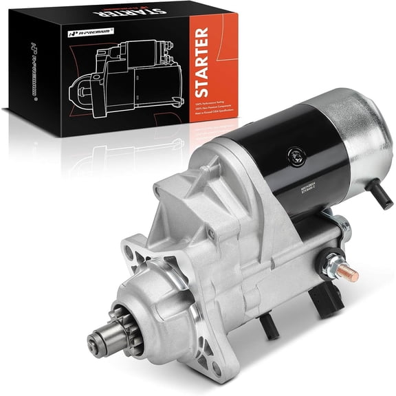 A-Premium Starter Motor Compatible with John Deere 4039 4045 Starter 4.5L 12V 2.5KW 10-Teeth Clockwise
