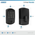 thumbnail image 3 of Cerradura Wi-Fi inteligente Schlage Encode con molduras Century/molduras Greenwich/molduras Camelot, 3 of 5