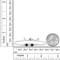 thumbnail image 3 of 925 Sterling Silver and 10K Yellow Gold White Moissanite Blue Sapphire and White Lab Grown Diamond Tennis Bracelet for Women (1.72 Cttw, Gemstone Birthstone, Fully Adjustable up to 9 inch), 3 of 4