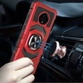 thumbnail image 2 of Kaleidio Case For Nokia C200 [Robotic Hybrid] Rugged Shockproof [Ring Stand] Magnetic Armor Impact Cover [Red/Black], 2 of 3