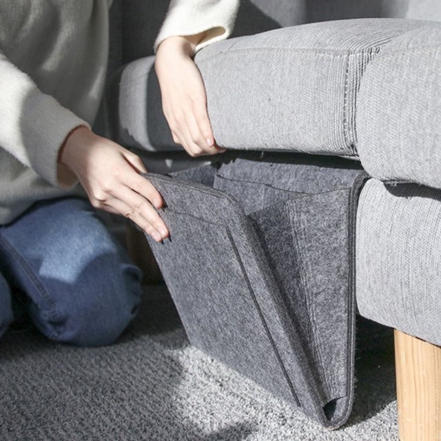 unbranded 2Ud Organizador Colgante De Fieltro Oscuro Para Y Sofá Con Estructura Fuerte Y Resistente