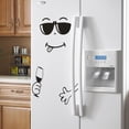 thumbnail image 5 of 2 Pack Smile Fridge Stickers, Cute Refrigerator Decal Smiling Face Stickers, Adhesive Stickers on Freezer, Kitchen Wall Inside House - smile 1, 5 of 6