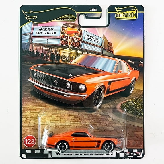 HW Premium Boulevard #123 69 Ford Mustang Boss 302 GJT68