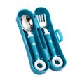 thumbnail image 1 of Shisuyan Baby Utensils Spoon Fork Stainless Steel 1 Set for Children 6.0x1.3x0.8in, 1 of 8