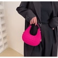 thumbnail image 3 of LHSHID Fashion Alligator Pattern Shoulder Bags for Women Small Handle Underarm Bag Clutch Felt Female Handbag with Purse, 3 of 6