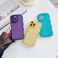 thumbnail image 6 of Compatible with iPhone 14 Pro Max Case, Cute Clear Wave Shape with Love Heart Camera Lens Protection Case for Women, Full Protection Soft TPU Shockproof Phone Case-Yellow, 6 of 14