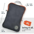 thumbnail image 2 of Large Packing Cubes for Travel-Extra Large Compression Packing Cube Luggage Organizers 7 Piece Set-Ultralight, Expandable/Compression Bags for Clothes by TRIPPED Travel Gear (Grey/Orange), 2 of 4