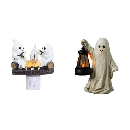 

Hilehuti Halloween Clearance Desktop Ornament Flickering Night Light Flicker Flame Halloween Nightlight 3D LED Small Faux Night Light Halloween Nightlight Indoor Decorations