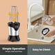 thumbnail image 4 of Suavo Smoothie Blender Licuadora personal portátil de 1100 W para batidos y batidos con 2 tazas y tapas para llevar de 22 oz, incluye molinillo de café portátil y licuadora mezcladora de encimera con, 4 of 5