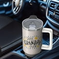 thumbnail image 4 of Grandpa Gift Set Idea: 40oz Tumbler with Handle and Lid, Insulated Stainless Steel Cup, Best Grandpa Ever Design from Grandkids, Fathers Day Birthday Christmas Presents, 4 of 5