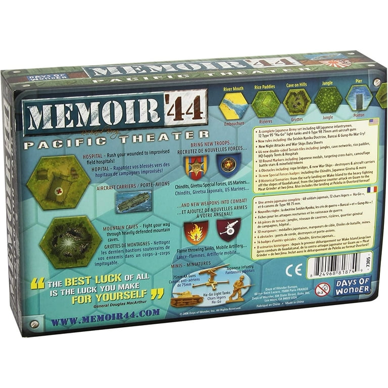 Memoir '44: Pacific Theatre Expansion Strategy Battle Board Memoir '44: Pacific Theatre Expansion Strategy Battle Board