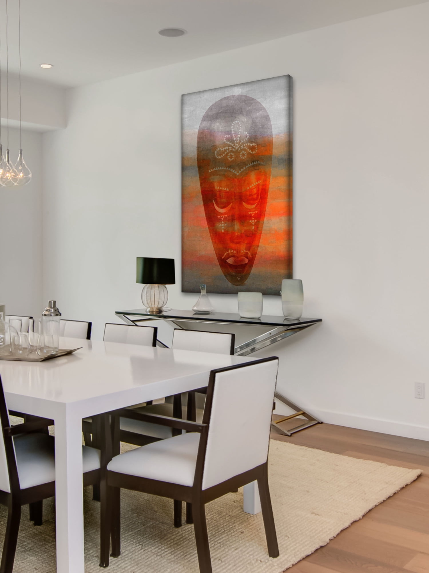 Parvez Taj "African Mask" Print on Canvas