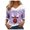 Purple, variant on Active Tops Women Ringer Tee Casual Women Summer Women Solid Tee T Shirt Women Short Sleeve Set Shirt for Women Long Sleeve Compression Women T Shirts Long Sleeve Short Sleeve T Purple L