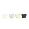 thumbnail image 6 of CosmoLiving by Cosmopolitan 4 Holder Multi Colored Metal Egyptian Mint, Mediterranean Fig, Sauvignon Blanc, and Vanilla Marshmallow Scented Matte 15 oz 2 Wick Candle with White Wax, (Set of 4), 6 of 7