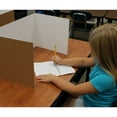 thumbnail image 2 of Flipside Products Corrugated Study Carrels, 12 Inch x 48 Inch, White, 24 Count, 2 of 2