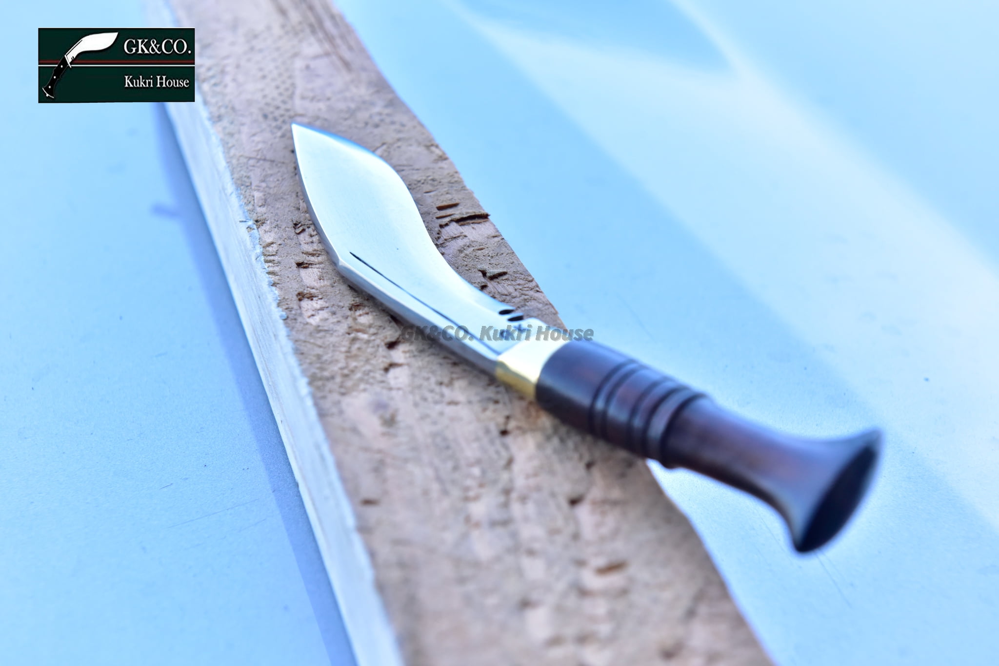 GK&CO. Kukri House Genuine Kukri - 5" Blade Biltong Kukri, Full Tang Authentic Khukuri Handmade in Nepal