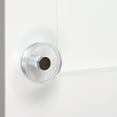 thumbnail image 4 of 1-1/2 in. Round Modern Clear Acrylic Cabinet Knobs, Polished Chrome, 4 of 4