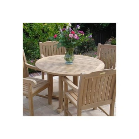 Royal Teak by Lanza Products Teakwood Cambridge Round Dining Table