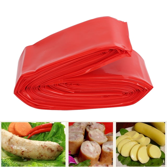 Sausage Casing, Plastic Sausage Casing Lightweight Safe Inedible For Home