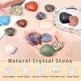 thumbnail image 3 of Uxcell Thumb Worry Stone for Anxiety, 1.6" Natural Heart Crystal Stone, Polished Gemstone Hand Carved Pocket Rock Anxiety Crystals for Women Stress Gifts Meditation, Brown Gray, 3 of 6