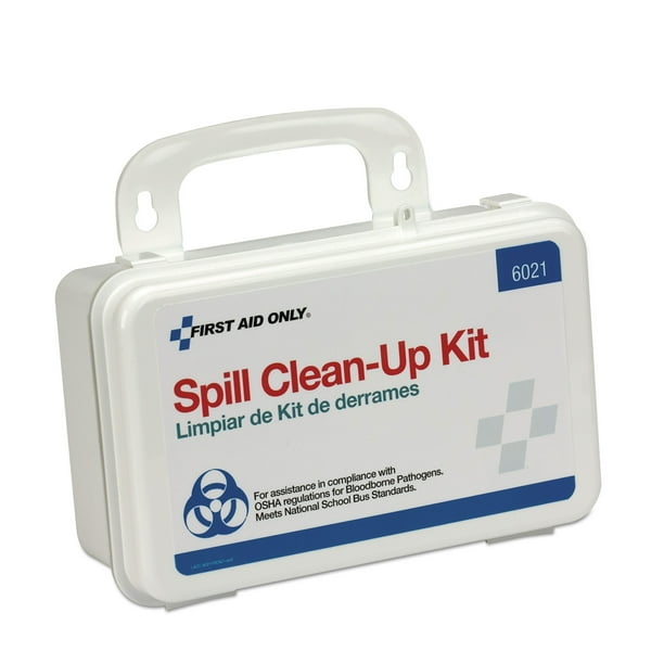 First Aid Only BBP Spill Cleanup Kit, 7 1/2 x 4 1/2 x 2 3/4, White