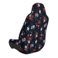 thumbnail image 2 of Wukai Vintage Rose Full Set Car Seat Covers with Soft Padding Universal Auto Front Seats Protector and Cushion Mat, 2 of 5