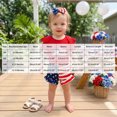thumbnail image 3 of CAUYDY 4th Fourth Of July Toddler Baby Girl Outfits Newborn Infant USA Clothes Set 6-18 Month 2t 3t 4t (Sizes 6-12 Months,Red), 3 of 9