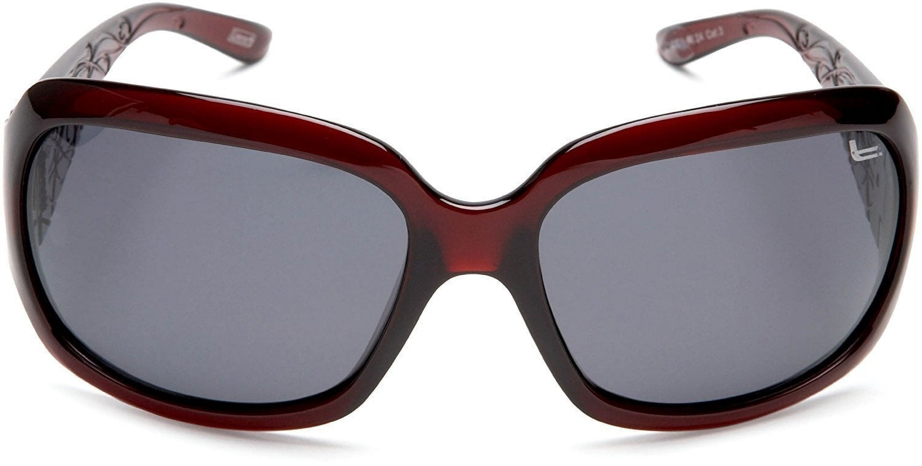 Coleman Women's CC1 6024 Polarized Sunglasses Audrey Hepburn Style - Burgundy -