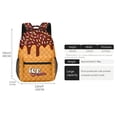 thumbnail image 6 of Large Capacity Ice Cream Pattern Ages 3rd 4th 5th 6th Backpack Side Mesh Water Bottle Pocket Padded Strap Waterproof Back To School Student Bookbag, 6 of 6