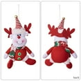 thumbnail image 3 of JeashCHAT Plush Reindeer Christmas Ornament, 7 inch Soft Stuffed Reindeer with Red Knitted Christmas Hat, Christmas Tree Hanging Decorations, Xmas Gifts, 3 of 4