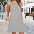 thumbnail image 2 of Kureaily Women's Cuffless Baggy Dress Casual Dresses for Women plus Size Hinge Dress, 2 of 4