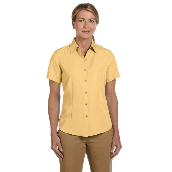Harriton M560W Ladies Barbados Textured Camp Shirt