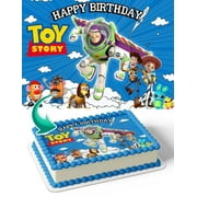 Buzz Lightyear Toy Story Edible Image Birthday Cake Topper, by TNCT
