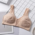 thumbnail image 2 of LLYWEY Womens Front Close Bras, Lace Wireless Front Closure Bras for Women, Soft Comfortable Push up Padded Bralette No Underwire, 2 of 9