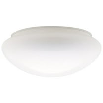 Westinghouse 8375700 White Glass Mushroom Shade 8"